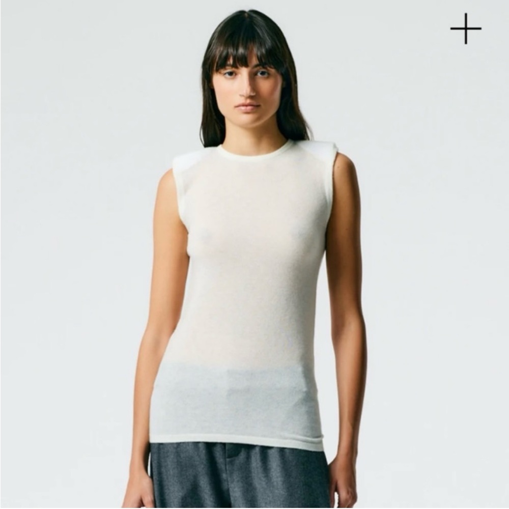 NWT Tibi Mercerized Wool Tank Small